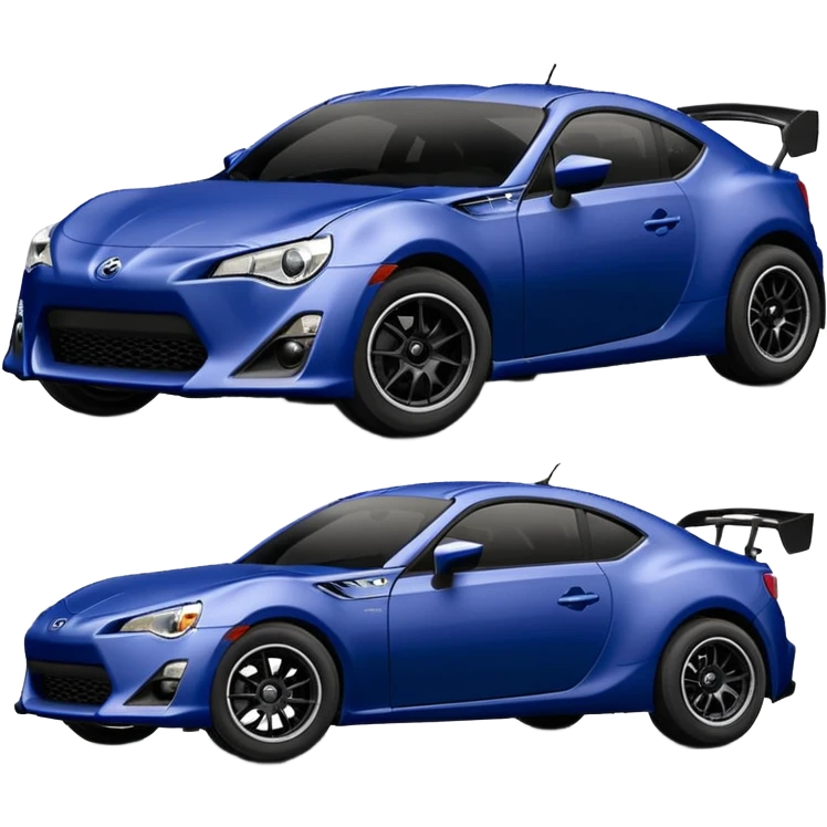 Extremely Distressed dented rusty old Extended wheelbase 2013 scion fr-s dark black blueberry 4wd monster Baja desert silver wheeled stadium racer  emoji