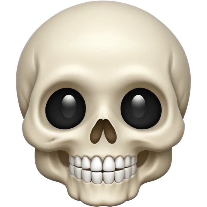 skull emoji giving a friendly pat emoji