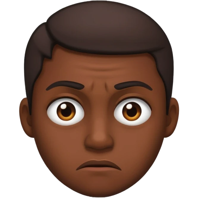 Dark skin disgusted  emoji