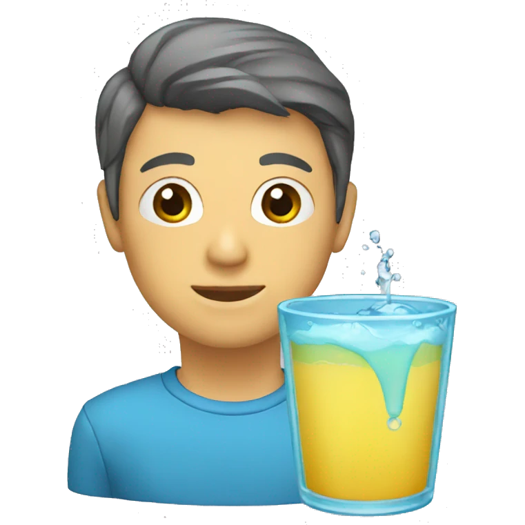 Vaso de agua emoji