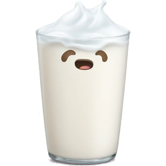 Emoji drooling milk emoji