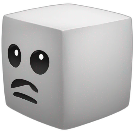 cubo delineado boronoy emoji