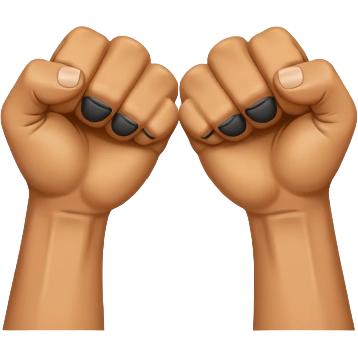 two clenched fists at close range emoji