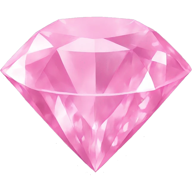 Pink diamond emoji
