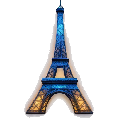 The Eiffel Tower is shining emoji