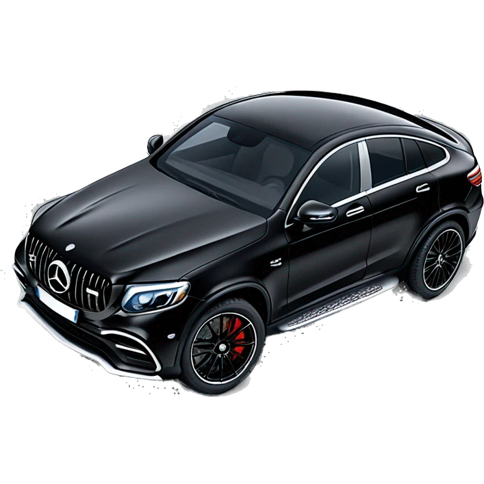 black mercedes glc 63 amg coupe emoji