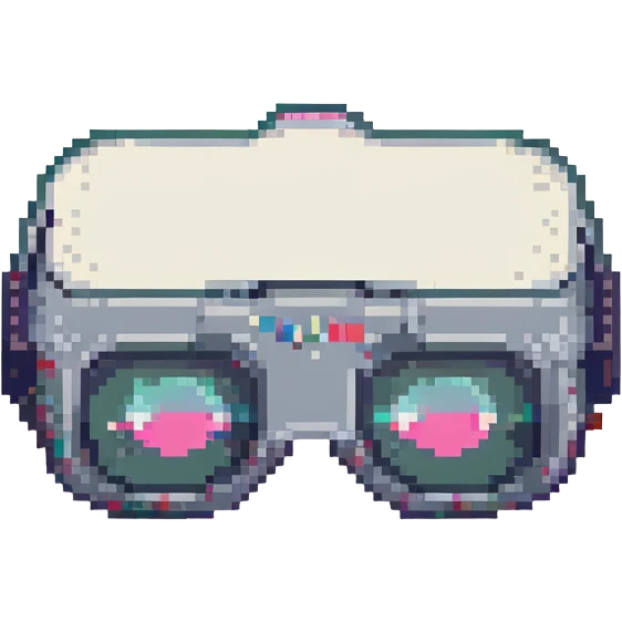 VR glasses, pixel art style emoji