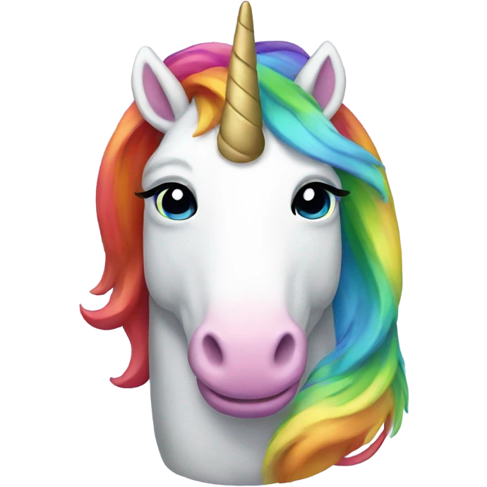 Rainbow unicorn emoji