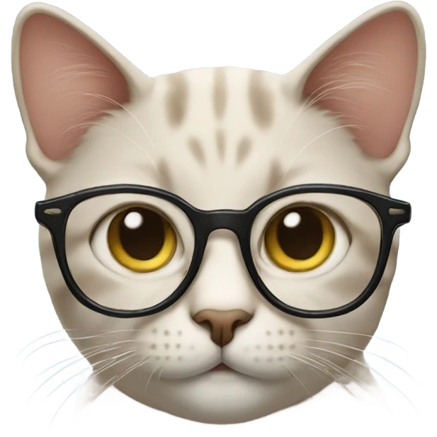 cat wearing glasses emoji