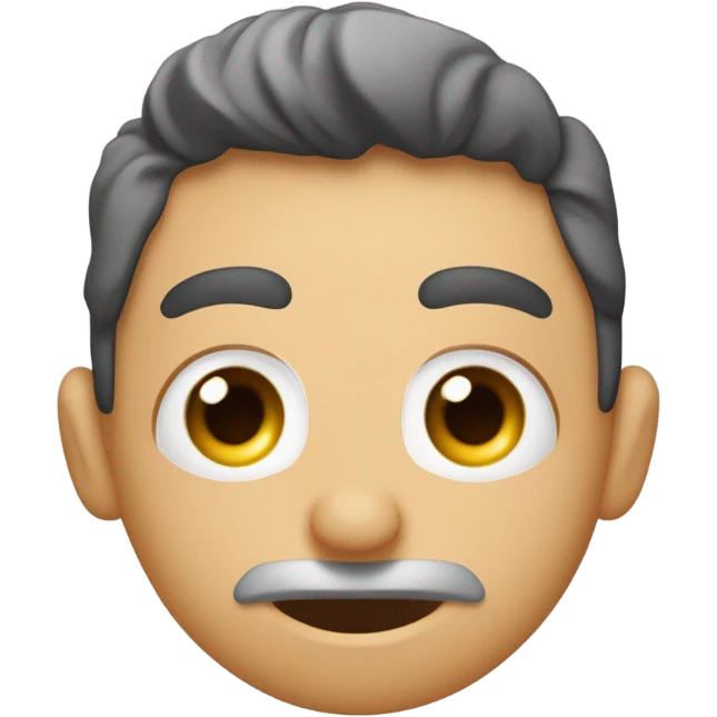 Me podrías hacer una carita de asco pero asustada  emoji
