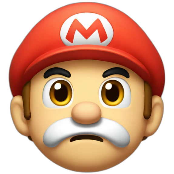 Mario crying emoji