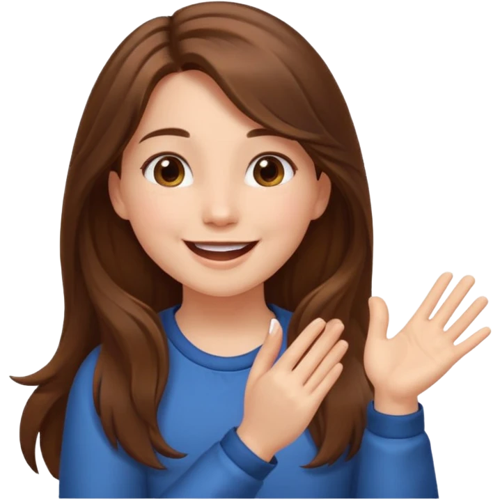 cheering girl whistling and clapping her hands emoji