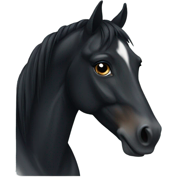 Black horse emoji