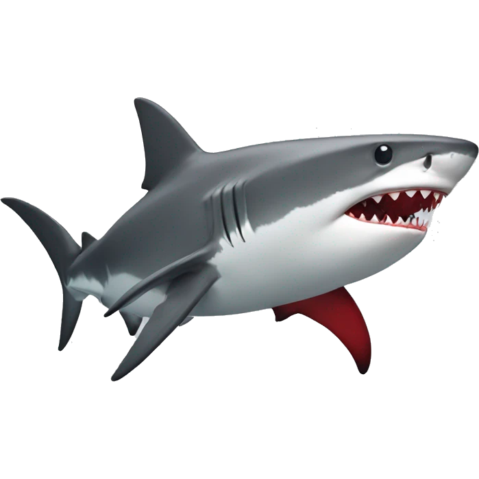shark with red  emoji