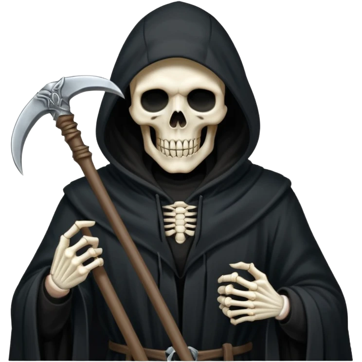 Grim reaper holding a sythe emoji