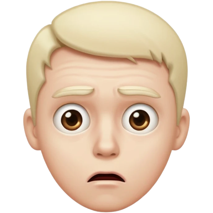 shocked and confused face and one eyebrow raided emoji