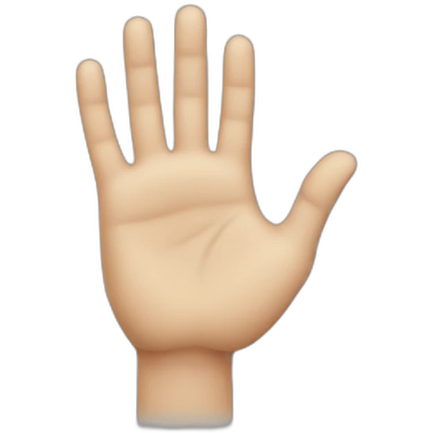 hand in fase emoji