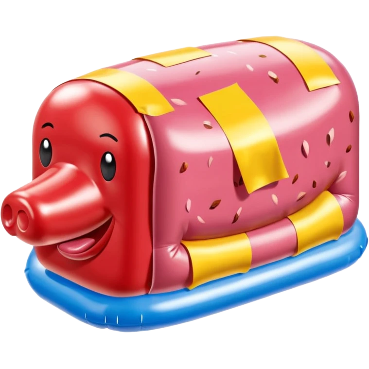  paris SPAM meat jeff koons style inflatable sculpture art painting  emoji