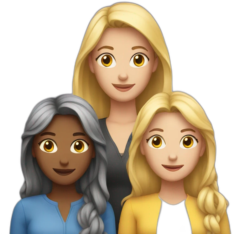 3 women near to eachother emoji