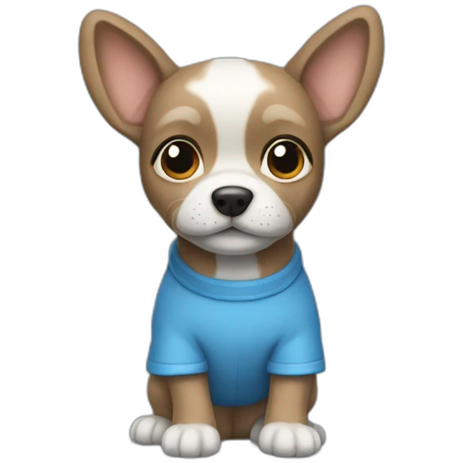 Little blue Doggy emoji