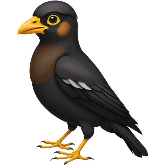 A common myna bird emoji emoji