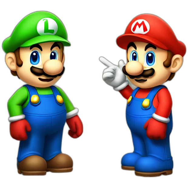 mario and luigi dating emoji