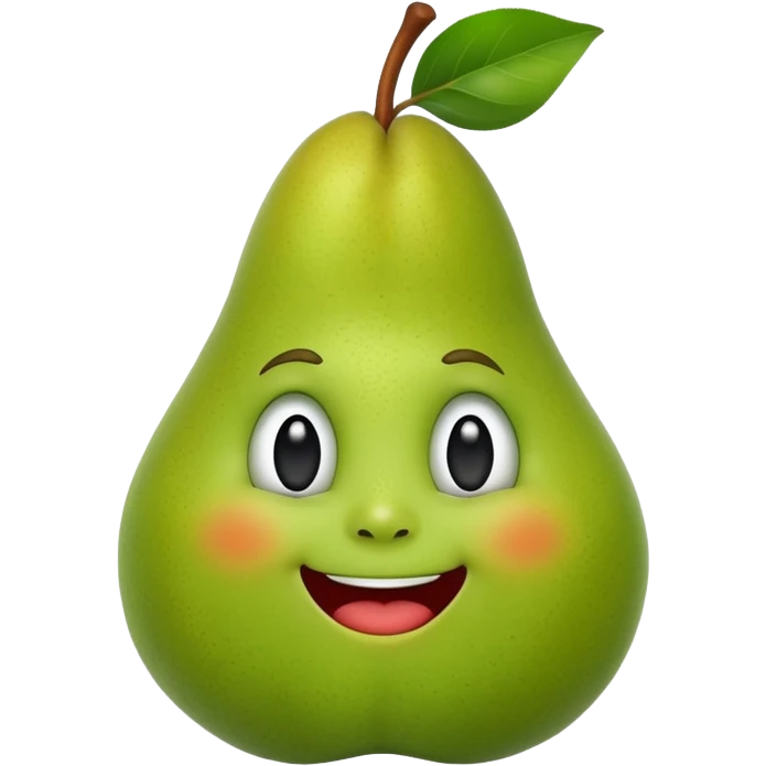 birne mit gesicht lustig  emoji