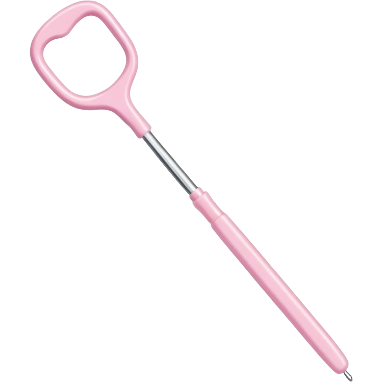 Light pink crotchet hook emoji