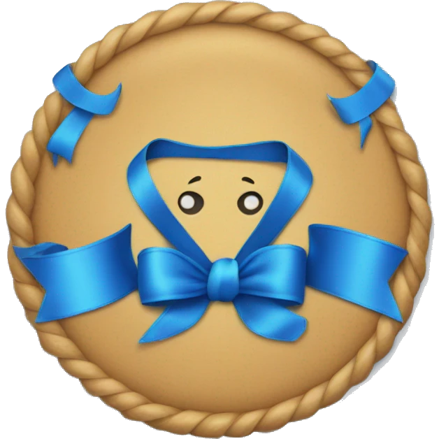 blue ribbon emoji
