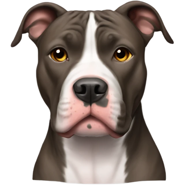 A pitbull brindle  emoji