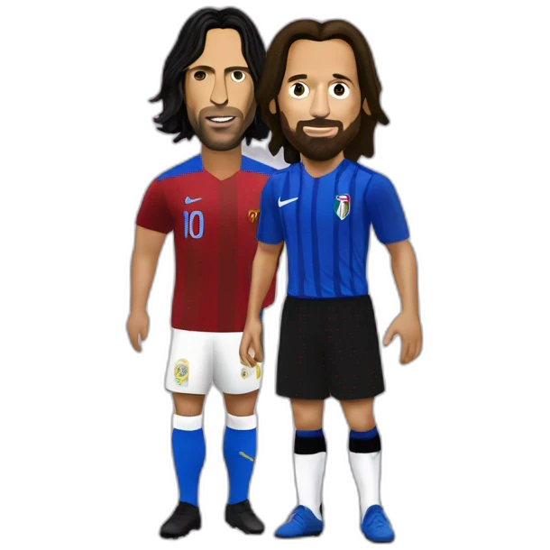 ronaldino with pirlo  emoji