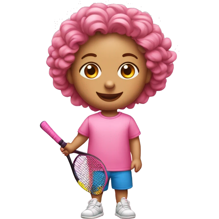 Projete um Emojis realista de  bebê com roupinha rosa e tenis de joelho  fazendo oraçao  emoji