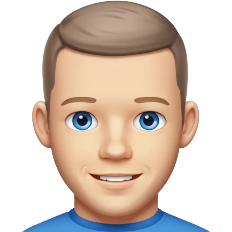 Russell Tovey with blue eyes emoji