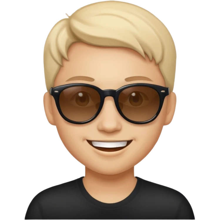 Naughty looking smile with sunglass  I mean  this kind of smile "😊" emoji