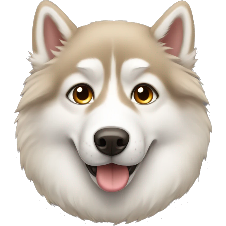 Light brown fluffy husky  emoji