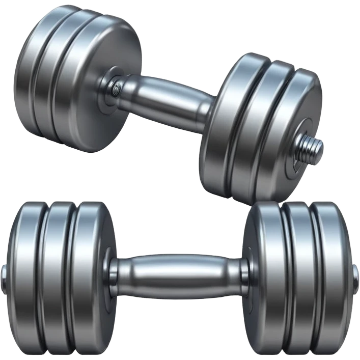 minimalist dumbbell emoji