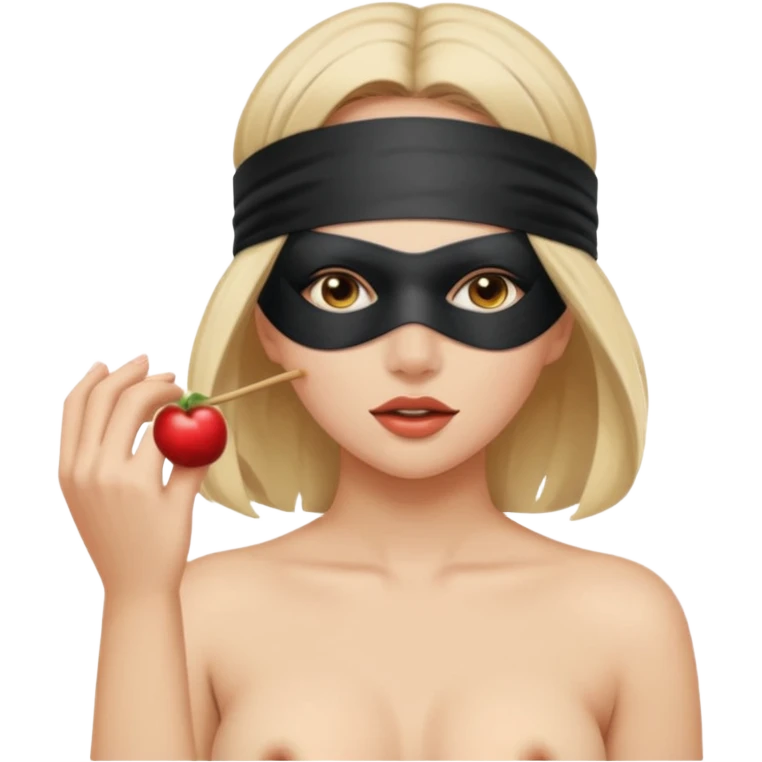 Bondage sexy lady blindfolded spank ass emoji