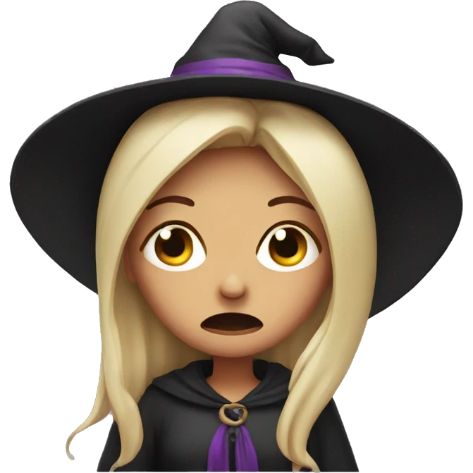 Witch crying emoji