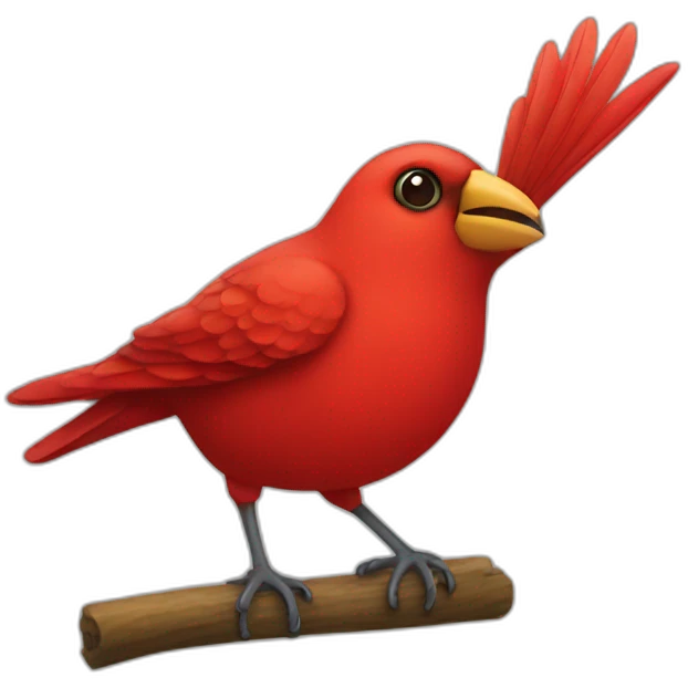 Red-bird emoji