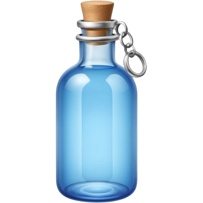 A Message Bottle, blue, ring inside emoji