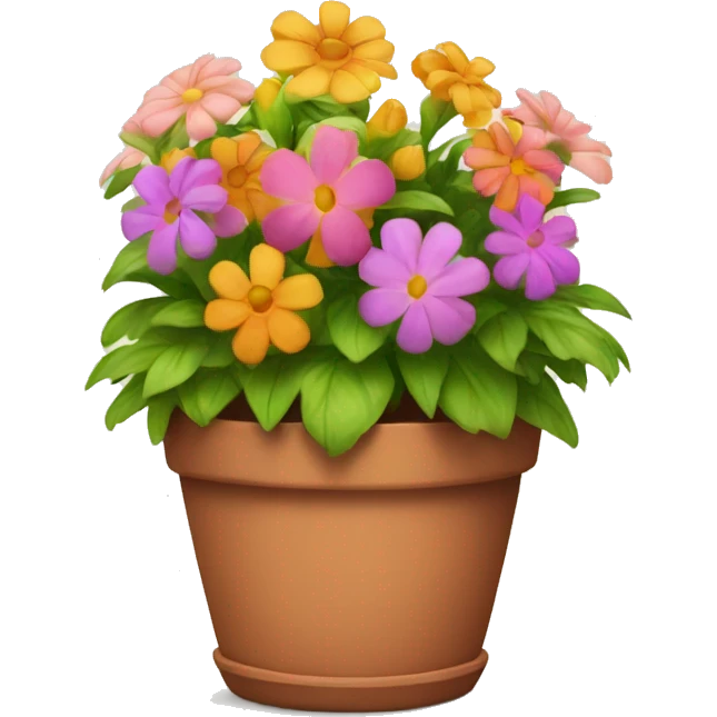 flower pot with beautiful flowers  emoji