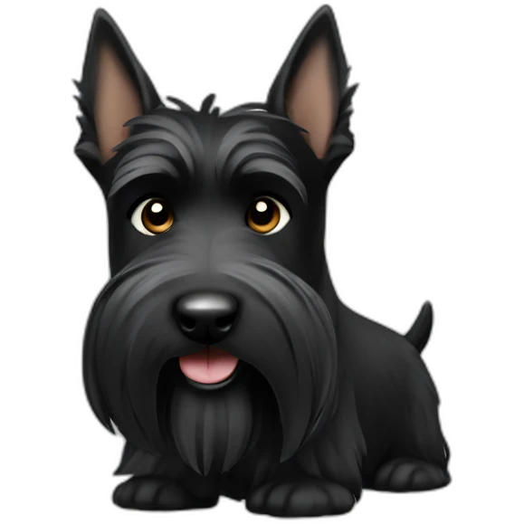 scottish terrier all black emoji