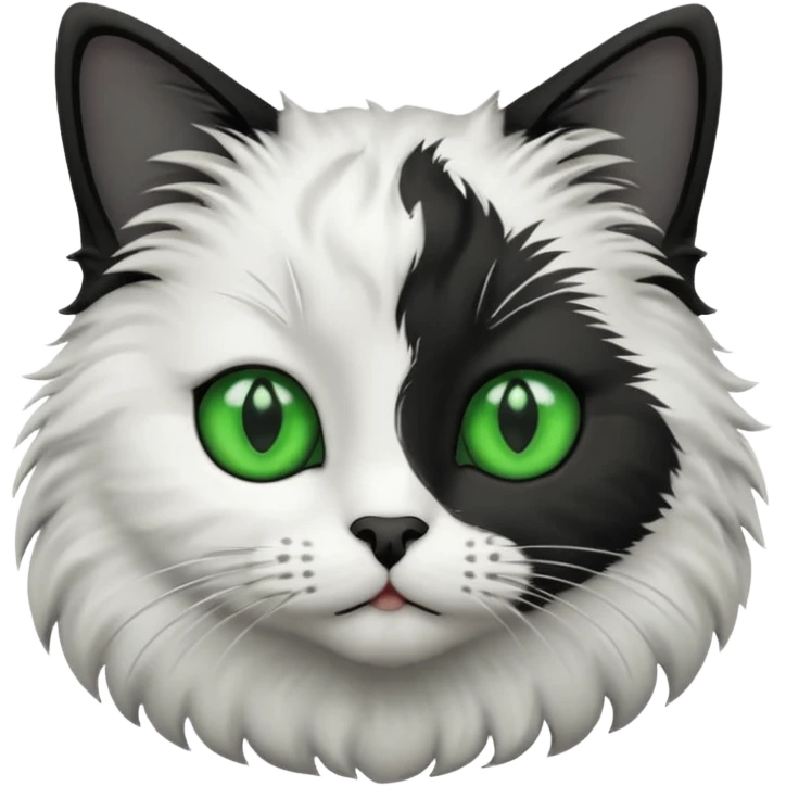 Cat Black&White style emoji