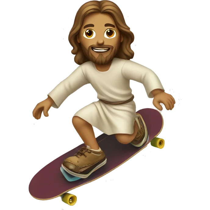 jesus on a skateboard emoji