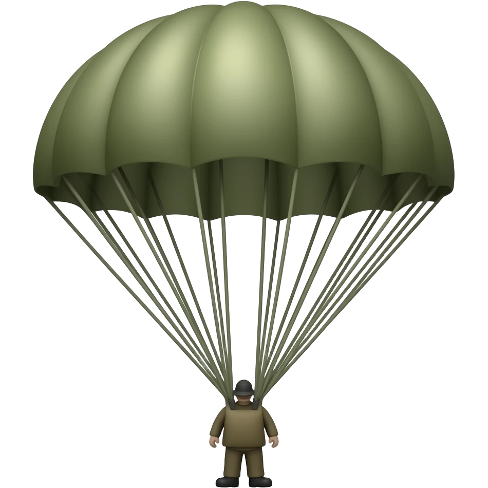 WWII parachute emoji