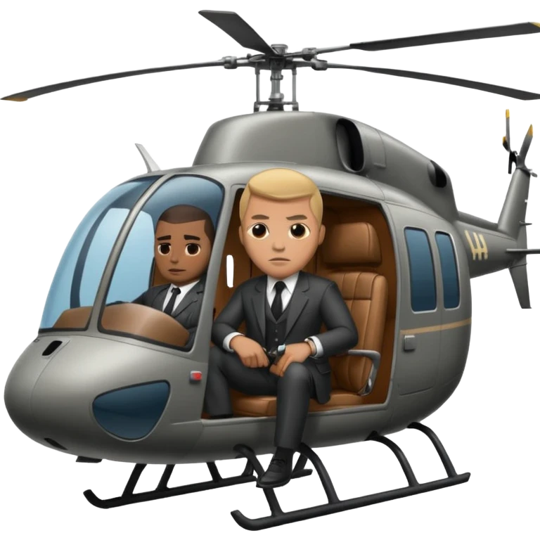 gangster helicopter emoji