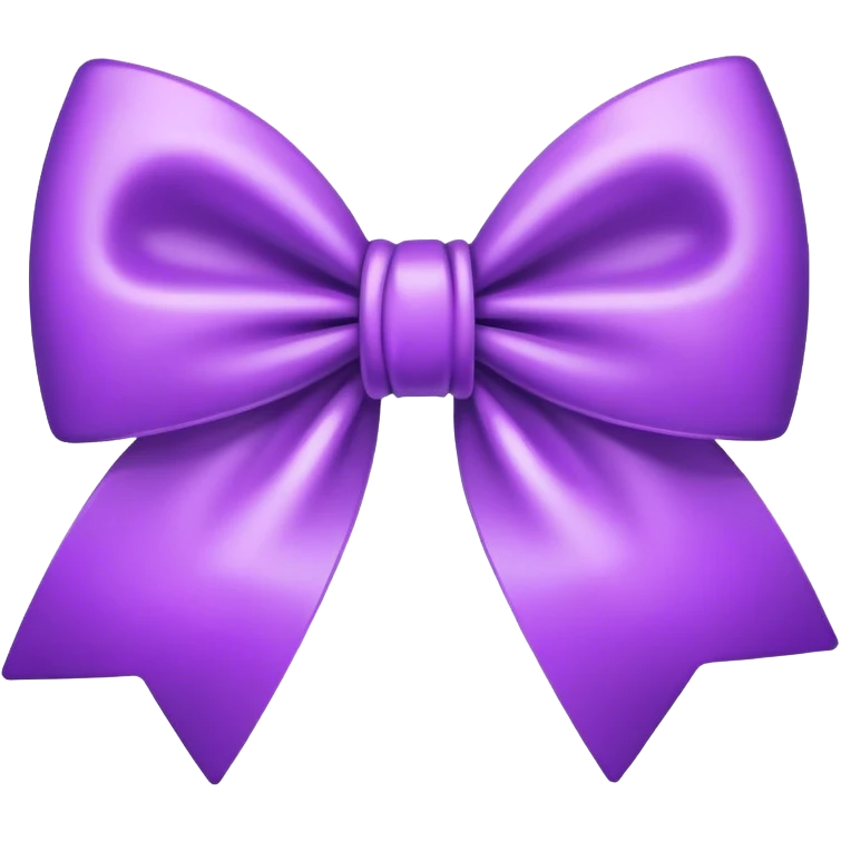 moño morado emoji