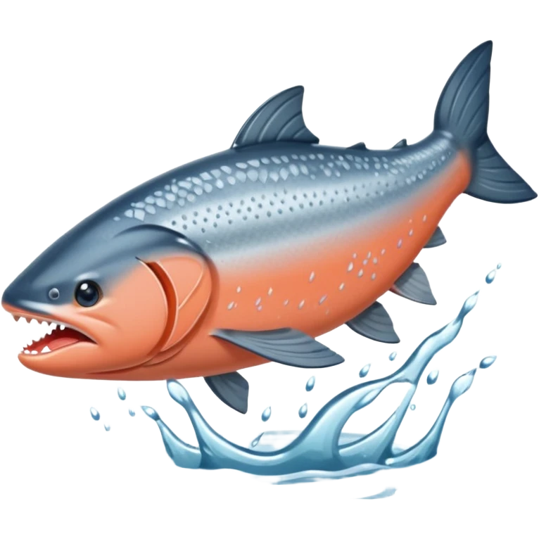 salmon flopping around on land emoji