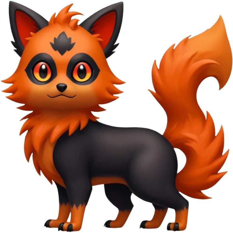 Zorua-Fakémon-hybrid-creature (full body)  emoji