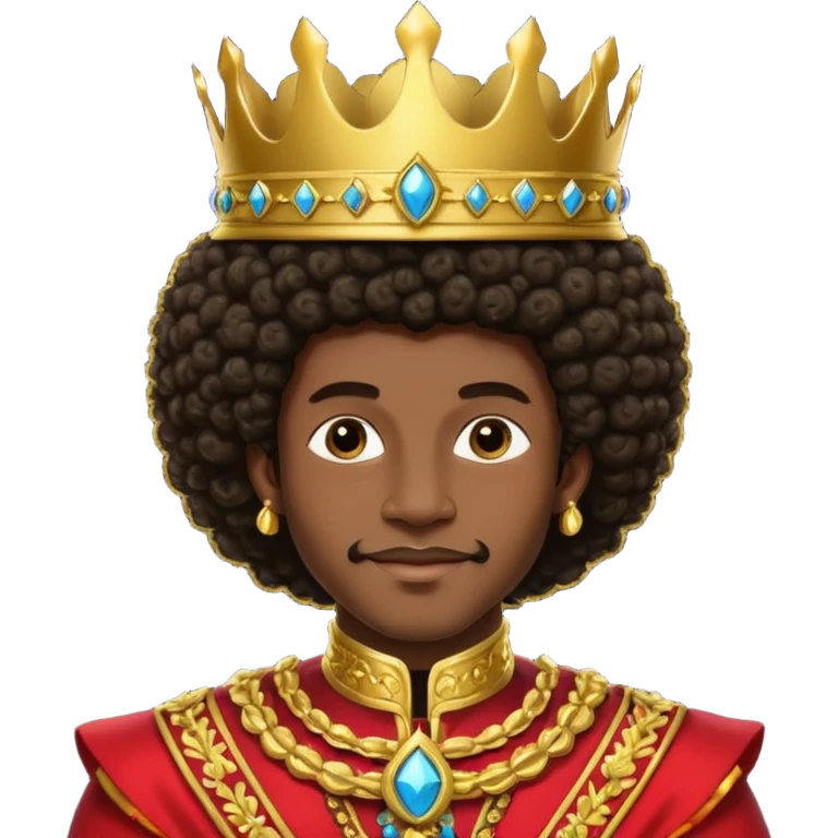 Afro prince emoji